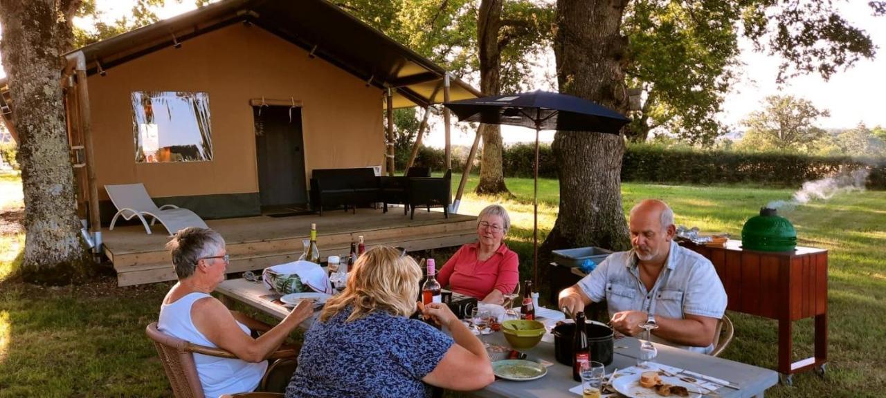 Glamping Les Arbres, Luxe Safaritent Met Zwembad Cronat Exterior photo